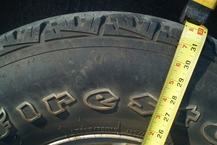 How do you check tire size on ford explorer?