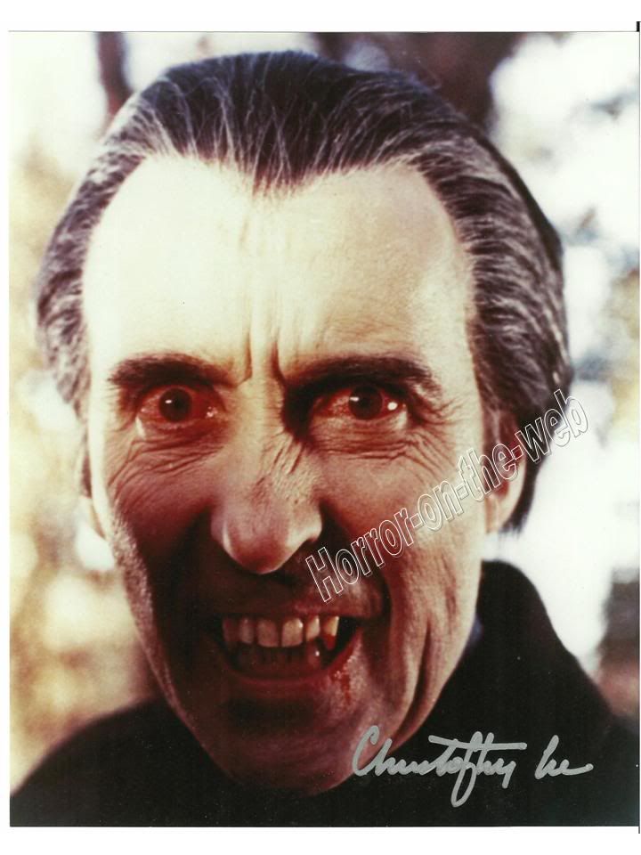 Christopher Lee Dracula Autograph