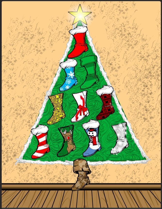 Christmas Stocking Tree