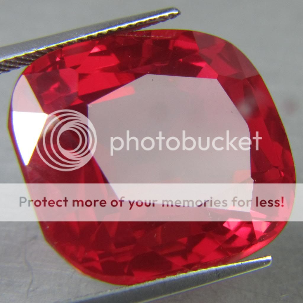 57.80ct STUNNING TOP OCTAGON CUT RED RUBY CORUNDUM  