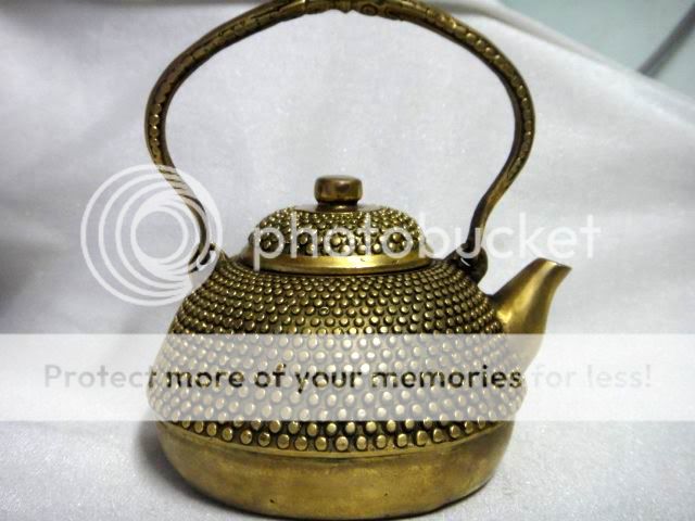 chinese tibet brass teapot.BID IT NOW  