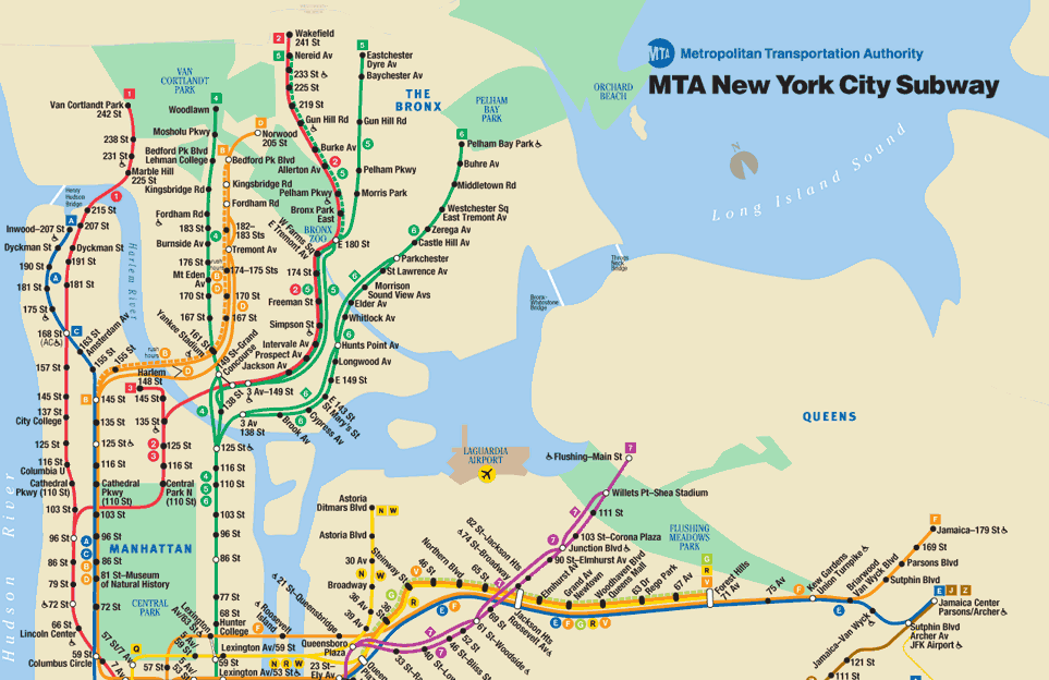 1987 NYC Subway Map Pictures, Images & Photos | Photobucket