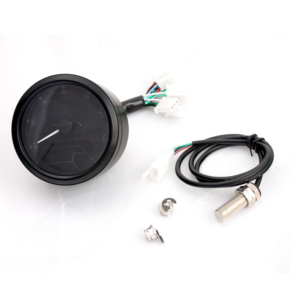 Universal Lcd Digital Odometer Speedometer Tachometer
