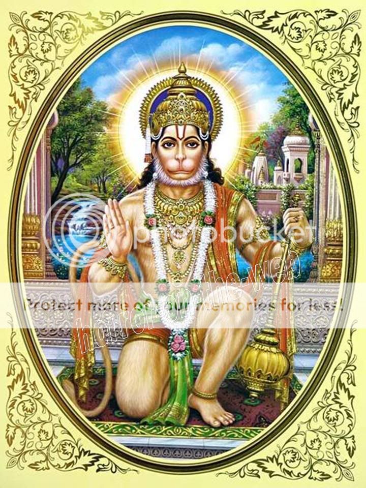 Hindu Monkey God HANUMAN Image On Canvas   Set #10  