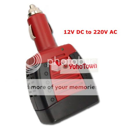 DC 12V to AC 220V 45W Car Power Inverter Converter Adapter USB Plug 